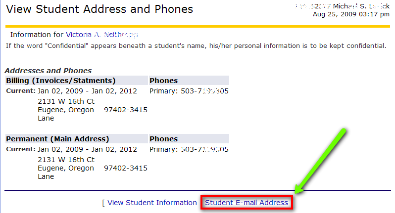 view-student-address-and-phones